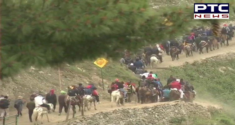 Amaranth Yatra 2019: First Batch Begins the Yatra Towards the Holy Cave, Amid High Security