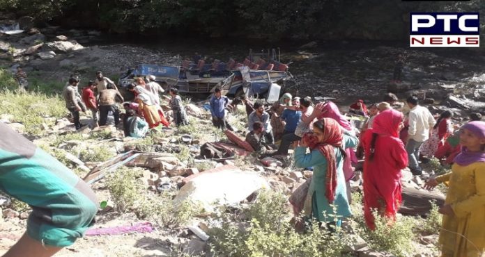 Jammu and Kashmir: 33 People killed and 24 injured as bus falls into gorge coming from Keshwan to Kishtwar Jammu and Kashmir