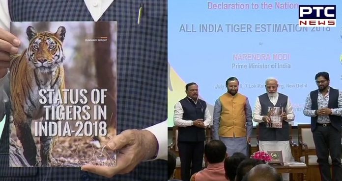 International Tiger Day: PM Narendra Modi releases All India Tiger Estimation 2018 International Tiger Day: PM Narendra Modi releases All India Tiger Estimation 2018
