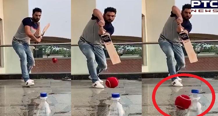 Yuvraj Singh shares Bottle Cap Challenge, asks Brian Lara, Shikhar Dhawan, Chris Gayle & Sachin Tendulkar to try