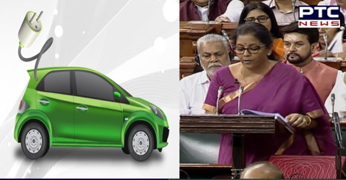 Budget 2019 : ਇਲੈਕਟ੍ਰੋਨਿਕ ਗੱਡੀਆਂ ਬਣਾਉਣ 'ਤੇ ਟੈਕਸ ਵਿਚ 1.5 ਲੱਖ ਦੀ ਹੋਵੇਗੀ ਛੋਟ : ਵਿੱਤ ਮੰਤਰੀ Budget 2019 : electronic vehicles making On 1.5 lakh will be exempt :Nirmala Sitharaman
