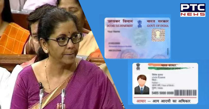 Budget 2019: PAN card not necessary to file returns, Aadhaar will work too: Nirmala Sitharaman, Finance Minister Budget 2019: PAN card not necessary to file returns, Aadhaar will work too: Nirmala Sitharaman, Finance Minister