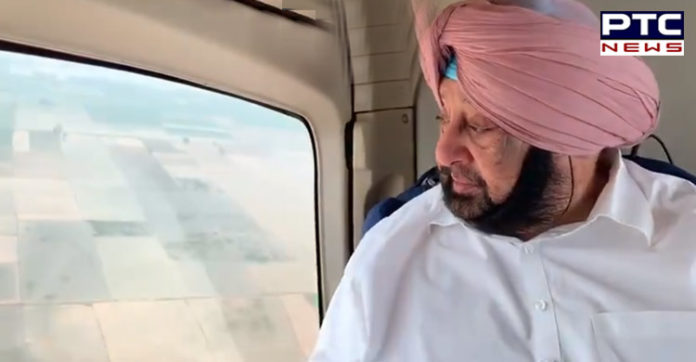 Punjab CM Captain Amarinder Singh conducts aerial survey of flood-affected areas in Patiala and Sangrur Punjab CM Captain Amarinder Singh conducts aerial survey of flood-affected areas in Patiala and Sangrur
