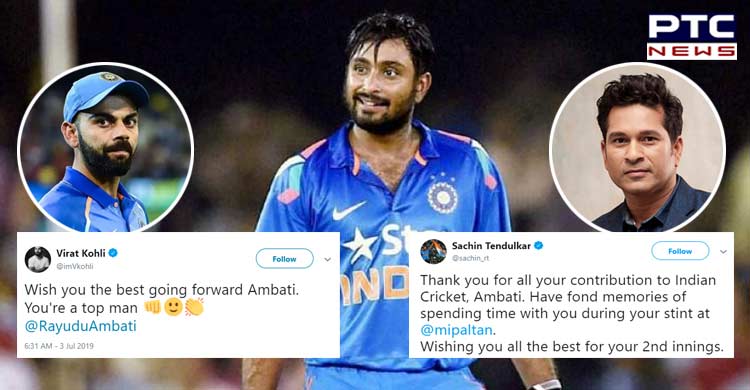 Ambati Rayudu Retirement: From Virat Kohli to Sachin Tendulkar, who said what?