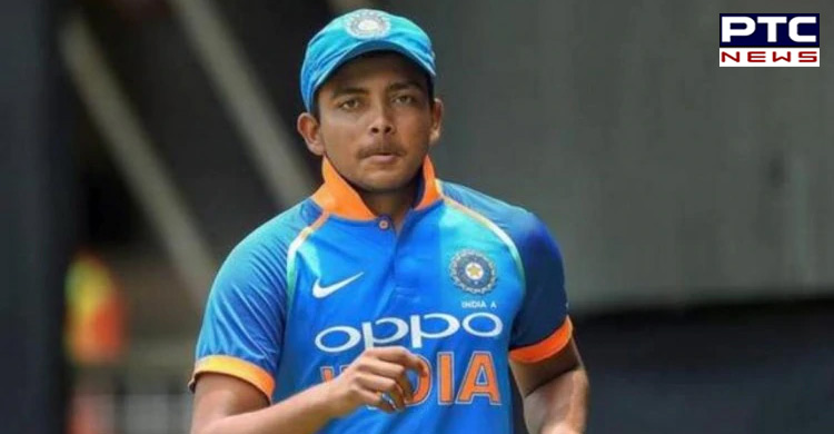 Prithvi Shaw handed over the suspension by BCCI, following the dope test