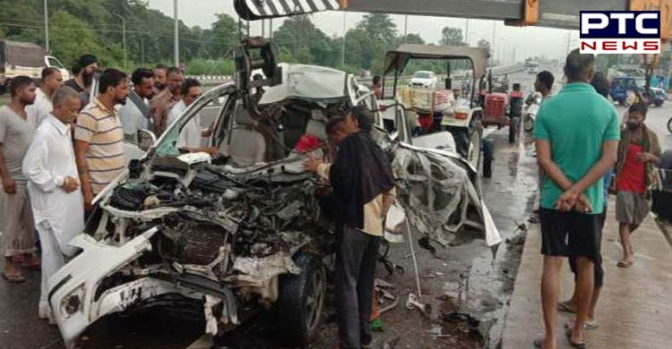 Jalandhar: One person died, three injured in a road accident near Jalandhar-Amritsar Highway