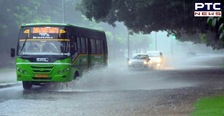 Chandigarh: Heavy rainfall lashes out Tricity and the native areas of Punjab