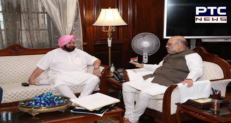 Punjab CM Captain Amarinder Singh meets Amit Shah, discusses issues of national and state security