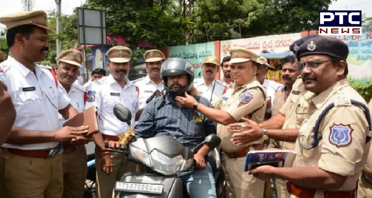 Hyderabad cops facilitating traffic violators with documents, helmets instead of challans