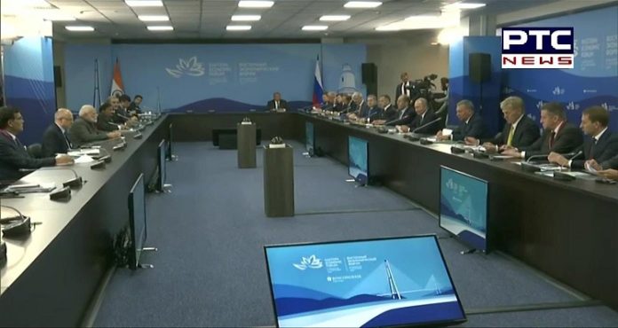 PM Narendra Modi, Russian President Vladimir Putin holds delegation level talks in Vladivostok PM Narendra Modi, Russian President Vladimir Putin holds delegation level talks in Vladivostok