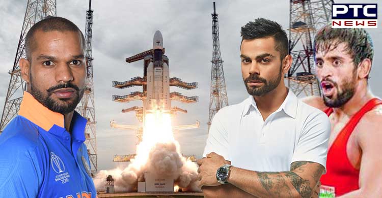 Chandrayaan 2: Virat Kohli, Shikhar Dhawan, Bajrang Punia and entire sports fraternity salute ISRO