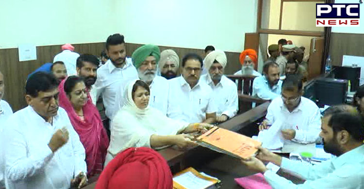 Punjab Bypolls: Congress’s Indu Bala files nomination from Mukerian