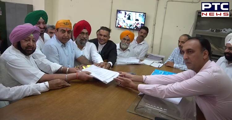Punjab Bypolls: Congress candidate Capt Sandeep Singh Sandhu files nomination from Dakha