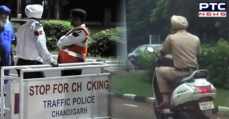 New Traffic Rules: Punjab Police official fined Rs 10,000 for violating traffic rules in Chandigarh