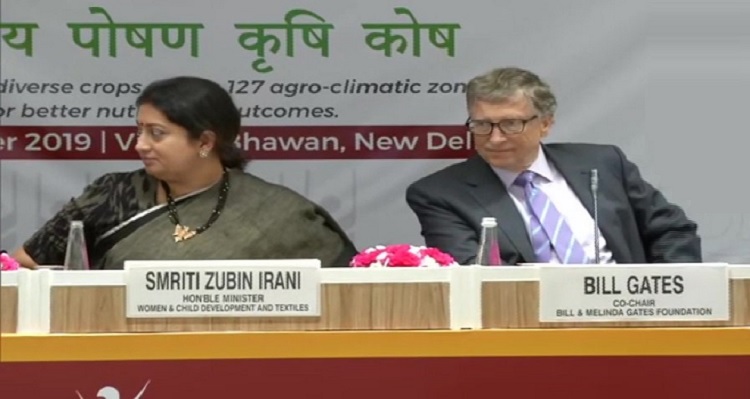 Delhi: Smriti Irani and Bill Gates launches 'Bharatiya POSHAN Krishi Kosh'