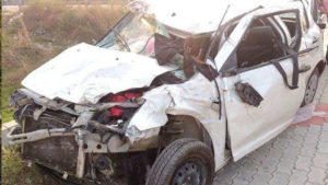 Harike Amritsar Highway Two cars Collision , Two Death , Many injured