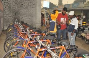  Sultanpur Lodhi free cycles Service , 1500 pilgrims used free cycles in 8 days 