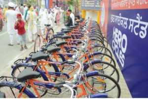 Sultanpur Lodhi free cycles Service , 1500 pilgrims used free cycles in 8 days