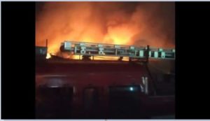 Amritsar Old Vegetable Market Fire , Many shops burn