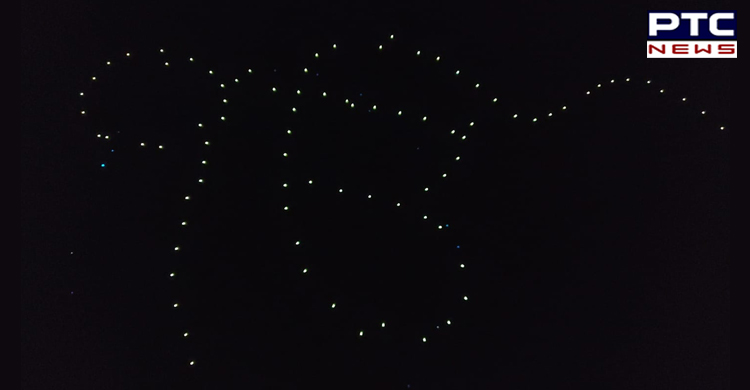 550th Parkash Purb: Drones used to form 'Ik Onkar' in night sky at Sultanpur Lodhi [VIDEO]