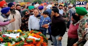 martyr maninder singh Government honors With last funeral In Fatehgarh Churian