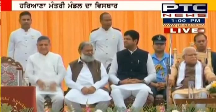 Haryana CM Manohar Lal Khattar expands Council of Ministers Haryana CM Manohar Lal Khattar expands Council of Ministers