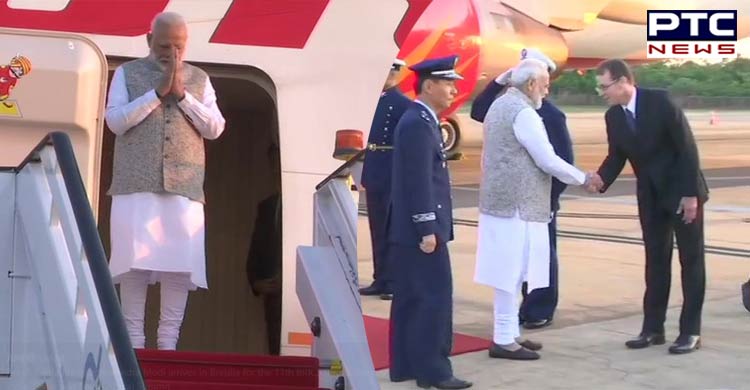 PM Narendra Modi arrives in Brasilia for the 11th BRICS Summit