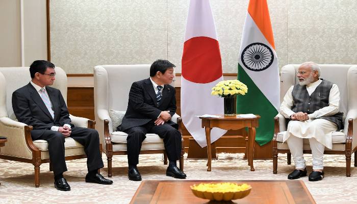 जापान के विदेश मंत्री और रक्षा मंत्री ने पीएम मोदी से मुलाकात की