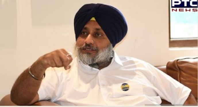 Sukhbir Singh Badal condemns CM Captain Amarinder Singh for putting Punjab in company of Bimaru States