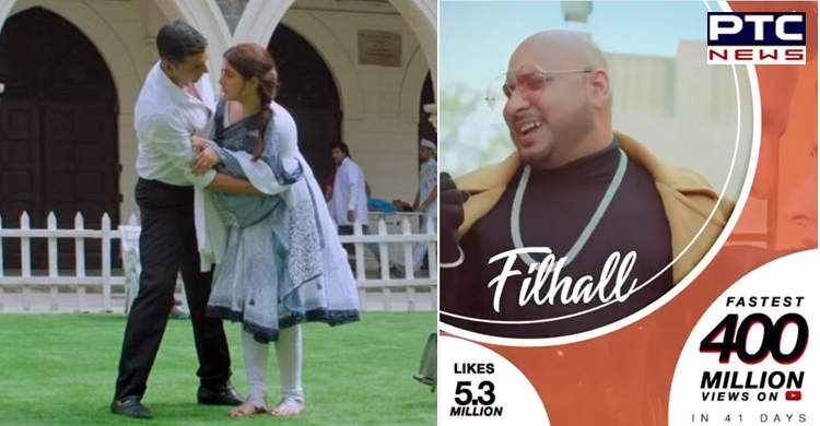 Filhaall song by B Praak featuring Akshay Kumar gets quickest 400 million views on YouTube