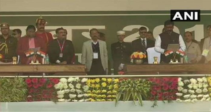 rnch Hemant Soren takes oath as the Chief Minister of Jharkhand