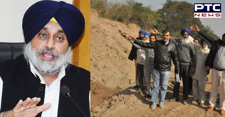 Sukhbir Singh Badal to lead dharna against illegal mining, Gunda tax at Dera Bassi tomorrow