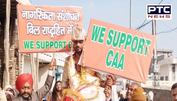 Groom supported CAA in marriage Groom supported CAA in marriage