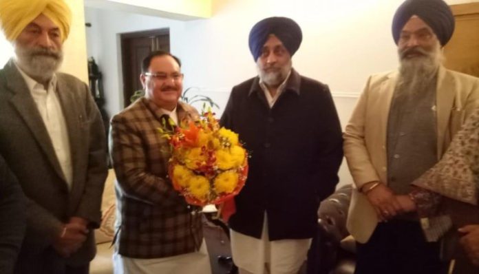 Shiromani Akali Dal supports BJP in Delhi Elections Shiromani Akali Dal supports BJP in Delhi Elections
