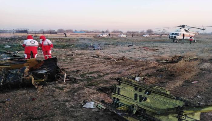 Ukrainian airplane carrying at least 170 passengers and crew crashed