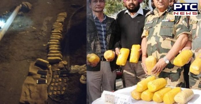 ਗੁਰਦਾਸਪੁਰ ਸਰਹੱਦ ਤੋਂ BSF ਨੇ 22 ਪੈਕਟ ਹੈਰੋਇਨਅਤੇ ਹਥਿਆਰ ਕੀਤੇ ਬਰਾਮਦ Gurdaspur border BSF 22 packet heroin And Weapons recovered