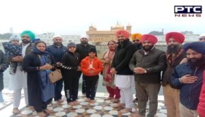 Haryana Sport Minister and Former Hockey Player Sandeep Singh At Golden Temple, Amritsar