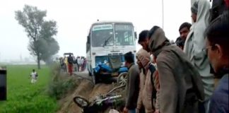 Youth dies after being hit by Haryana Roadways bus