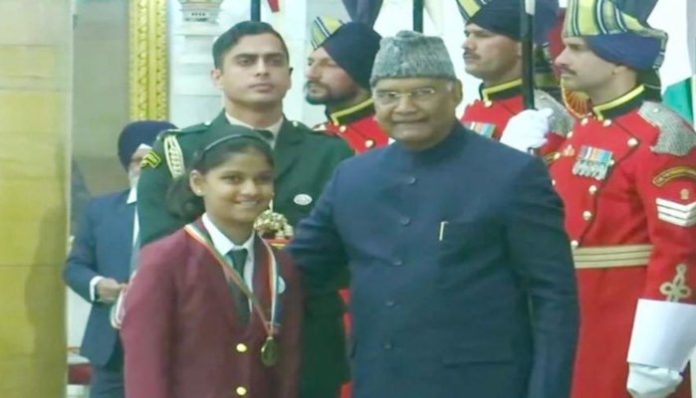 Himachal's Girl Alaika awarded with National Bravery Award by President Himachal's Girl Alaika awarded with National Bravery Award by President