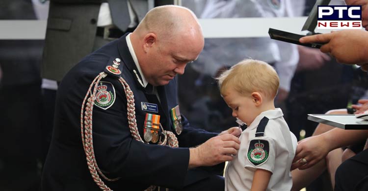 Australia Bushfire: Toddler receives Medal of Honor for his firefighter father who died in bushfire