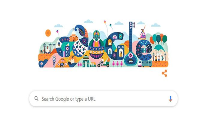 Google Doodle on Republic Day Google Doodle on Republic Day