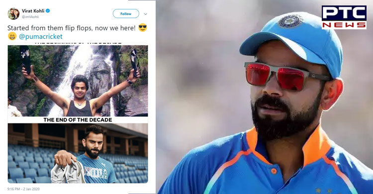 Virat Kohli shares pictures of his transformation in last decade