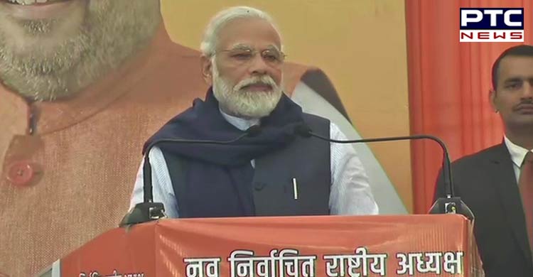PM Modi speaks at the felicitation programme of newly elected BJP President JP Nadda