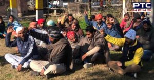 Patiala: PowerCom deceased employees Family member water tank Protest demands