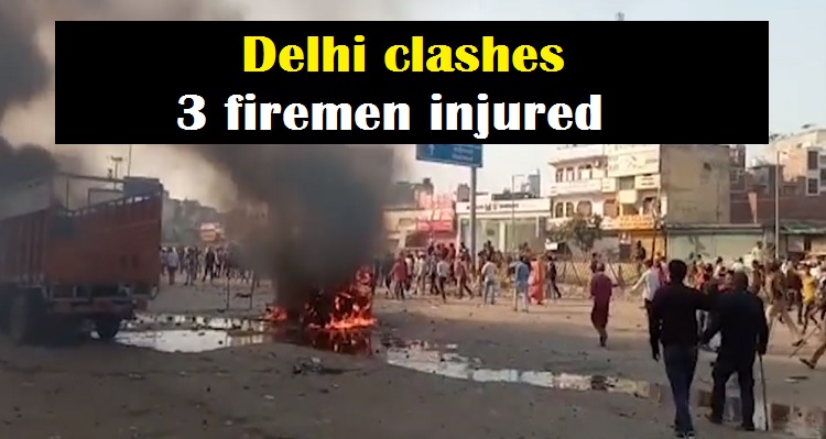 3 firemen injured in a violence-hit northeast Delhi