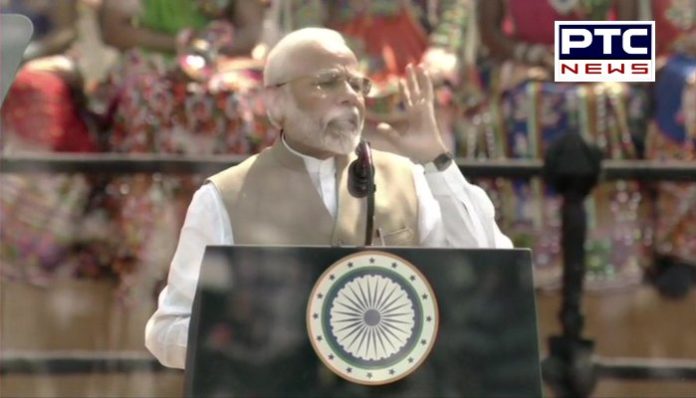 PM Narendra Modi speak at 'Namaste Trump' event PM Narendra Modi speak at 'Namaste Trump' event