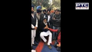 Chandigarh: Former Chief minister Parkash Singh Badal Arrived meet SAD-BJP MLAs in custody