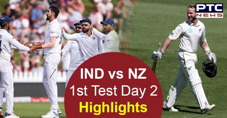 IND vs NZ 1st Test Day 2 Highlights: New Zealand takes 51-run lead