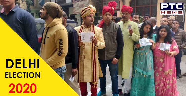 With Band Baja Baraat, groom casts vote in Shakarpur