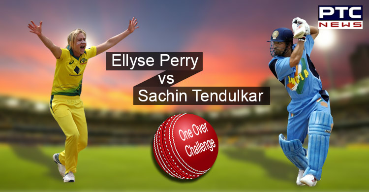 Sachin Tendulkar accepts one over challenge by Ellyse Perry